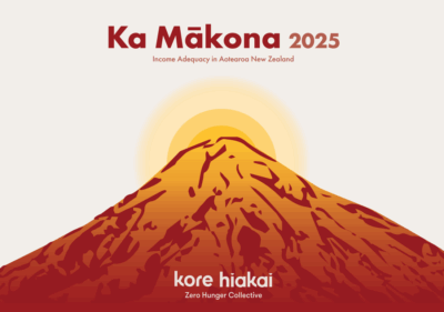 Ka Makon report cover (orange mountain with sun) for WP panui